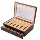 thumbnail image 1 of Wooden Pen Storage Case Luxury 2 Layer Pen Display Organizer 1, 1 of 5