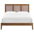 thumbnail image 5 of Sirocco Rattan and Wood Full Platform Bed in Walnut, 5 of 10