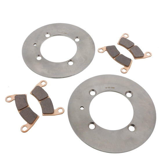 Brake Rotors & Pads fit Polaris Ranger Crew XP 1000 2019 - 2023 Front MudRat