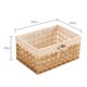 thumbnail image 4 of Wicker Storage Basket Hand-Woven Paper Rope Decorative Rectangular Wicker Basket Cube Storage Box B, 4 of 5