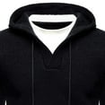 thumbnail image 6 of Paiwinds Men's Casual Fake Two Pieces Hooded Sweater, Long Sleeve Elastic Knit Pullover with Layered Look, Stylish Top for Winter Fashion and Trendy Outfits, 6 of 6