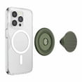 thumbnail image 3 of PopSockets PopGrip MagSafe Rond Anneau Adaptateur Triangle Knurled Olive, 3 of 5