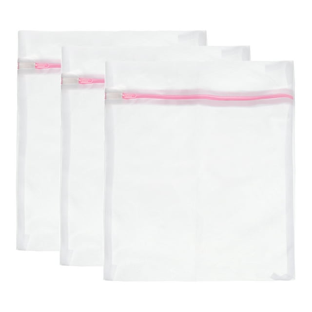 Malla Lavandería Bolsas Unique Bargains 3uds 15.7'x19.7' Rosa