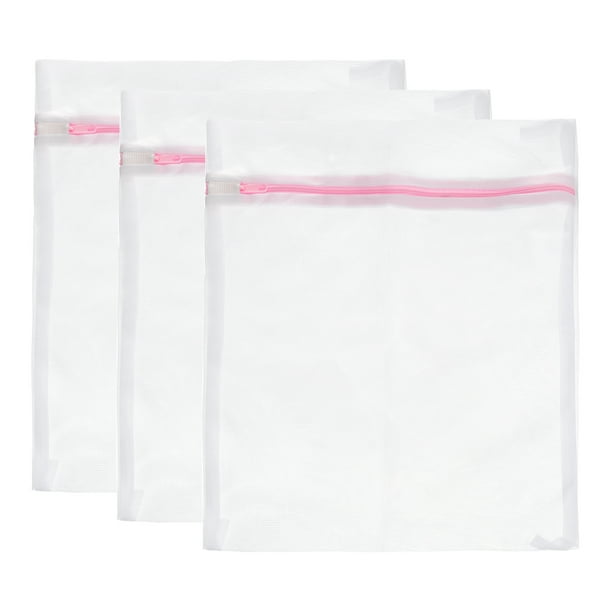 Malla Lavandería Bolsas Unique Bargains 3uds 15.7'x19.7' Rosa