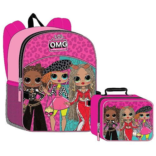 Licensed LOL OMG! 16" Backpack with Lunch Bag