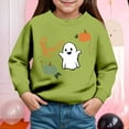 thumbnail image 2 of KPOPLK Boys Fashion Hoodies Kids Long Sleeve Hooded Sweatshirts 5-20 Years(5Y,Green), 2 of 4
