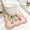 U-shaped Pink, variant on Cloud-Shaped Lily Bath Mat, Soft Non-Slip Fluffy Fresh Flowers Bathroom Rug, Ultra Absorbent Microfiber Shaggy Door Mat, Machine Washable Bath Rug Carpet for Bathtub Bedroom 20x31 Inch (White)