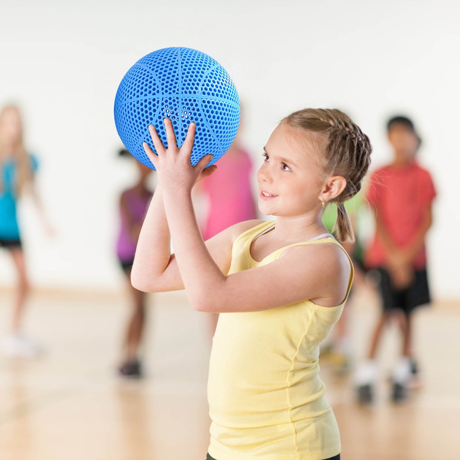 Durable 3D Printed Airless Basketball - High Elasticity, No Pump Needed, Perfect for Indoor & Outdoor Play
