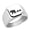 Silver, variant on Mama Bears Stainless Steel Signet Ring