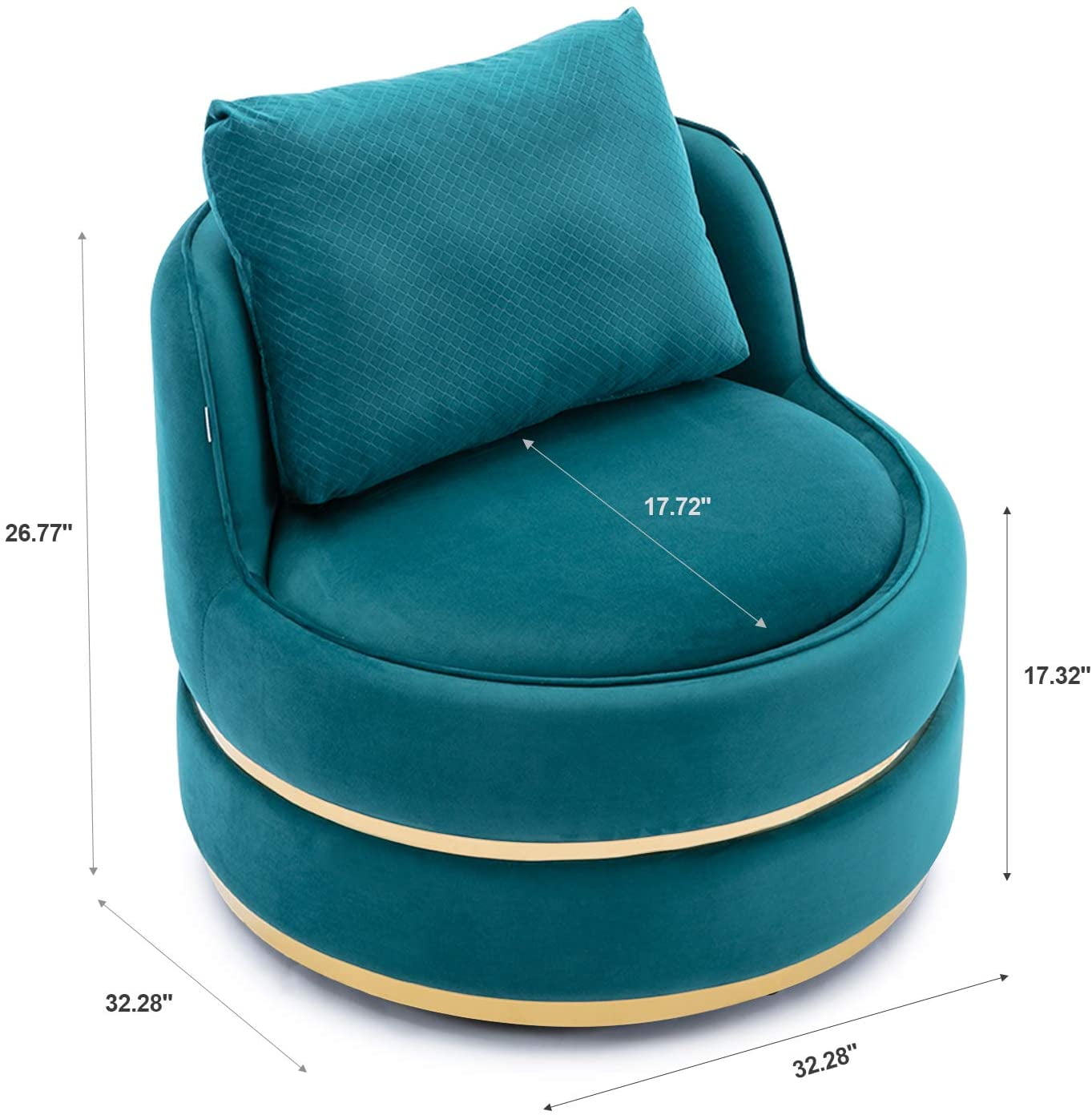 teal cuddle chair