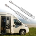thumbnail image 2 of Unique Bargains 2Pcs 6Inch 55Ib/245NN Silver Tone Lift Supports Struts Shocks Gas Spring Universal for RV Car Truck Boat, 2 of 8