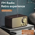 thumbnail image 3 of FM Radio with Reception,Bluetooth Portable Transistor Radio with 5W Speaker,Rechargeable Vintage Ra, 3 of 5