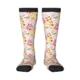 thumbnail image 2 of Picia Women Crew Soft Moisture-wicking Socks Colorful Floral Pattern Design Cotton Socks, One Size fit All, 2 of 9