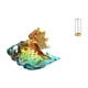 thumbnail image 1 of figura de caracola,Figura de caracola de vidrio soplado a mano,adorno marino,Porta pajitas,Dispensador de pajitas con soporte de acrílico para mostrador,Organizador de pajitas para beber, 1 of 8