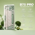 thumbnail image 2 of Teclado Mecánico Inalámbrico YUNZII B75 PRO Verde Matcha, 2 of 9