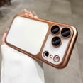 thumbnail image 3 of Allytechgroup for iPhone 15 Pro Max Clear Back Cover Protective Case Cover, Hard PC LIghtweight Shell Non-Slip Support Wireless Charging Not-Yellowing Shockproof Bumper for Women Men, Desertgold, 3 of 4