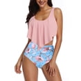 thumbnail image 2 of Tankini con volantes, conjunto de bikini con parte inferior de bikini y cintura alta para mujer, el mejor traje de baño de su clase, 2 of 7