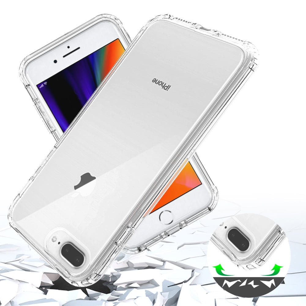 Mantto iPhone 8 Case, iPhone 7 Case, iPhone 6 Case, iPhone SE 2020 Case, Full Body Clear Bumper Protection Case - Shock Proof edges Slim Hybrid Back Mantto iPhone 8 Case, iPhone 7 Case, iPhone 6 Case, iPhone SE 2020 Case, Full Body Clear Bumper Protection Case - Shock Proof edges Slim Hybrid Back