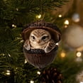thumbnail image 4 of Forest Animal Acorn Ornaments 2026, Sleeping Owl in Acorn Shell Ornament 2026 – 3D Resin Hanging Decor for Christmas Tree, Woodland Wildlife Gift, 4 of 7