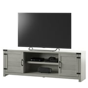 TV Stand for TVs up to 80 with Farmhouse Design in Fairfax Oak