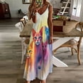thumbnail image 4 of Pictures Of Colorful Cat Sleeveless Dress Women's Evening Dress Womans Clothing, 4 of 9