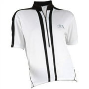 Women's Bicycle Jersey, White/Black, Small/Medium
