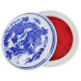 thumbnail image 1 of Chinese Painting Ink Pad Calligraphy Inkpad Decorative Ceramic Box Calligraphy Inkpad Portable Ink Pad Calligraphy Ink Pad Stamper Ink Pad Painting Su, 1 of 4
