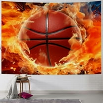 Shiartex Football Tapestry for Boys Kids Basketball Wall Tapestry Sports Tapestries Wall Hanging,Rugby Soccer Tapestry Girls Teens Ball Game Wall Tapestry Sport Theme Room Decor 40x30inch