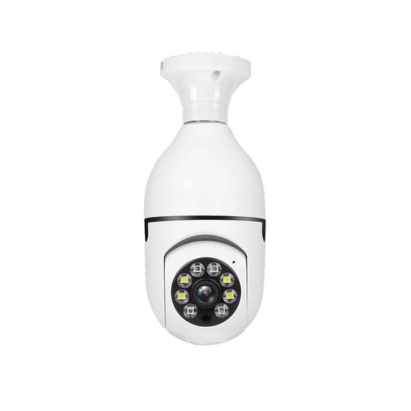 A6 Light Bulb Security Camera 355°Pan 90°Tilt Wifi Outdoor Indoor Light Bulb Camera Easy Installation Camera for E27 Socket