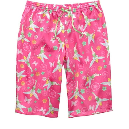 Juniors Satin Tinkerbell Bermuda Shorts