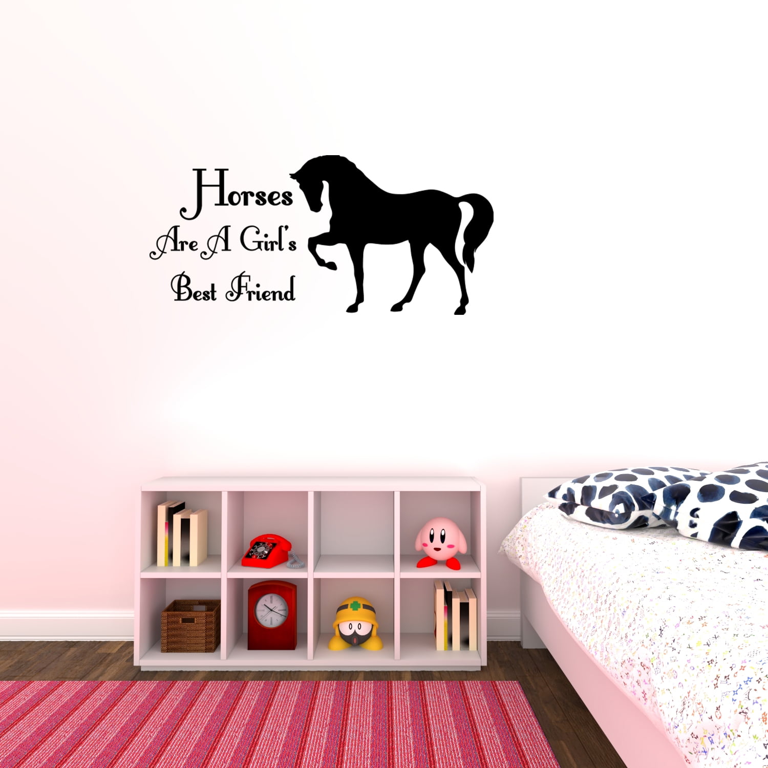 Details about   Wood Horse Cowboy Cute Animal Home Kids Room Wall Sticker Vinyl Art Decals Decor