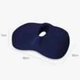 thumbnail image 2 of HQinX Memory Foam Seat Cushion for Long Sitting Hours on Office, Home Chair,Pressure Relief Chair Cushion for Back, Coccyx, Tailbone Pain Relief,Blue, 2 of 6