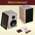thumbnail image 5 of Pyle 5.25” Wired Bookshelf Speakers – Pair of 2-Way HiFi Home Theater Speakers with Wall Mount Brackets, Paper Cone Woofer & Soft Dome Tweeter, Compact Design for Home Audio, Brown, 5 of 5