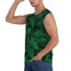 thumbnail image 3 of Balery Green Leave Fern Camisetas sin mangas para hombre, absorbe la humedad y protege contra el mal olor.-Large, 3 of 7
