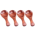 thumbnail image 1 of 4 Pcs Mini Milk Powder Spoons Small Portable Wooden Spoons Children Ice Cream Spoons Lightweight Sugar Spoons Cooking Tools Kitchen Gadgets (Paint Color), 1 of 8