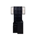 thumbnail image 6 of GZXS Modern Corner Computer Desk with Hutch, Bookshelves, 4 Cabinets and 1 Drawer, 2-in-1 L-Shaped Writing Table for Study or Office, Black, 6 of 7