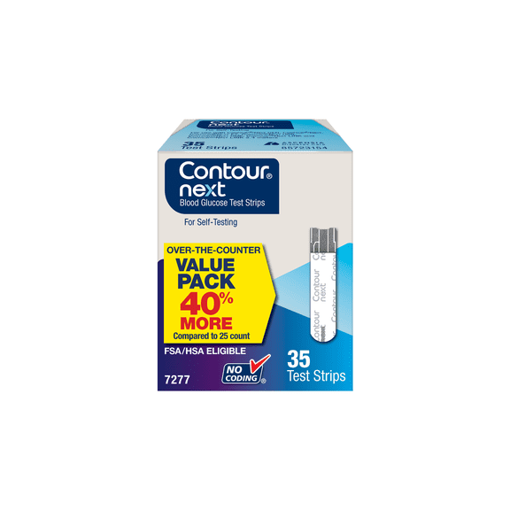 CONTOUR®NEXT Blood Glucose Test Strips, 35 Count