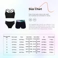 thumbnail image 7 of Zaldita Kids Girls 3 Pieces Bathing Suit Hawaii Printed Rash Guard Swimsuit for Seaside Vacation Lake Green 14, 7 of 7