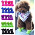 thumbnail image 4 of LLC S, Roser Silicone Dog Boots - Set of 4 Waterproof Non-Slip Rain Shoes for Small Pets, 4 of 5