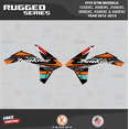 thumbnail image 4 of Kalair GFX Graphics Kit for Ktm ENDURO 125EXC, 200EXC, 250EXC, 300EXC, 450EXC and 500EXC (2012-2013) Rugged Series, 4 of 5