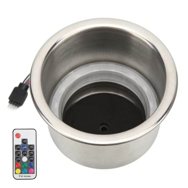 Soporte para taza RGB Bling Bling para automóvil Portavasos LED con salida de alta intensidad