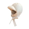 thumbnail image 4 of Gorro de invierno con protección auditiva gruesa y orejeras. Gorra de béisbol. Blanco, 4 of 9