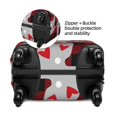 thumbnail image 2 of Gukieu Buffalo Plaid Love And Gnome Print Suitcase Protective Cover, Elastic Zipper Buckle Suitcase Protective Cover, Suitable for Travel, Business Trip-Small, 2 of 7
