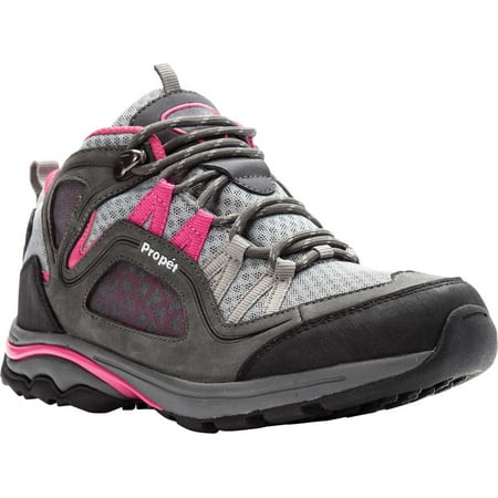 

Women s Propet Peak Waterproof Hiking Boot Grey/Berry Mesh/Nubuck 10.5 B