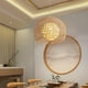 thumbnail image 3 of Lámpara colgante LED tejida de ratán, lámpara colgante hogar, salón 40cm de diámetro Gloria Colgante de luz, 3 of 9