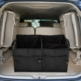 thumbnail image 2 of Car Trunk Organizer  Car Storage Organizer  Foldable Auto Car Trunk Organizer Portable Collapsible Multi Compartment Cargo Trunk Storage Organizer Bag  Black - by, 2 of 13