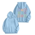 thumbnail image 1 of Chandail à Capuche Imprimé Floral pour Femmes Confortable Chandail Décontracté à la Mode Automne Hiver Design Lettre Doux Chaud Confortable, 1 of 2