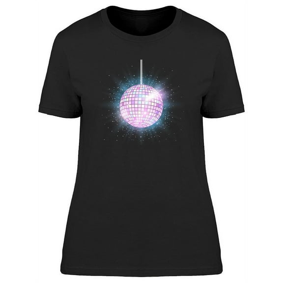 A Retro Disco Ball T-Shirt Women -Image by Shutterstock, Female Medium