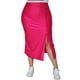 thumbnail image 1 of Falda midi con abertura (talla extra), modelo 0329 (Fiusha) fucsia 36 Roman Fashion Falda extra 0329, 1 of 6