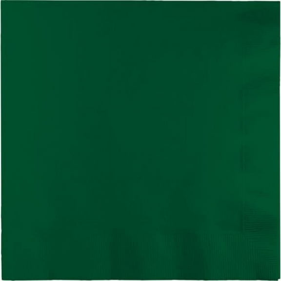 Hoffmaster Group 593124B 0.25 Dinner 3-Ply Fold Napkins, Hunter Green - 25 per Case - Case of 10